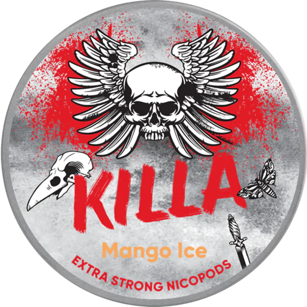 Killa Mango Ice tobacco-free snus from Nicopods Ireland