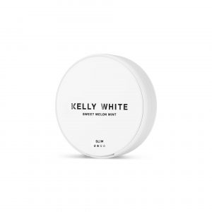 Kelly White Sweet Melon Mint nicotine pouches from Nicopods.ie.