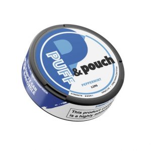 Puff & Pouch Peppermint nicotine pouches from Nicopods.ie