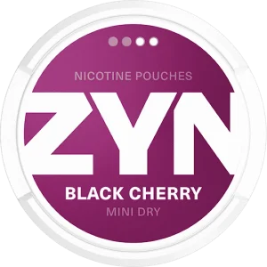 ZYN Black Cherry Mini nicotine pouches from Nicopods.ie.