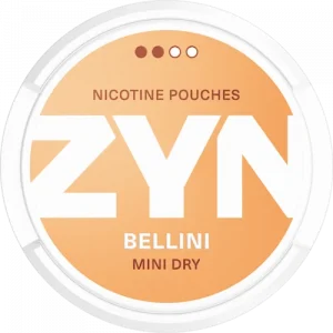 ZYN Bellini mini nicotine pouches from Nicopods.ie.