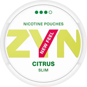 Zyn Citrus Slim Strong nicotine pouches from Nicopods.ie.