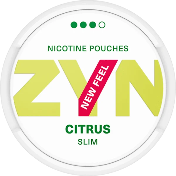 Zyn Citrus Slim Strong nicotine pouches from Nicopods.ie.