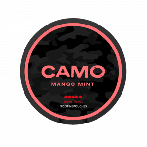 CAMO Mango Mint nicotine pouches from Nicopods.ie.