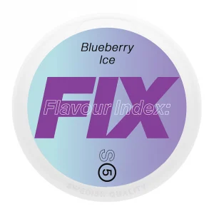 FIX Blueberry Ice nicotine pouches from Nicopods Ireland.