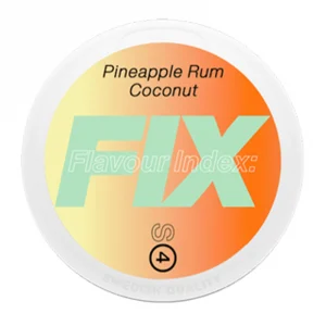 FIX Pineapple Rum Coconut snus from Nicopods Ireland.