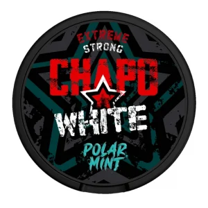 Chapo White Polar Mint nicotine pouches from Nicopods.ie.