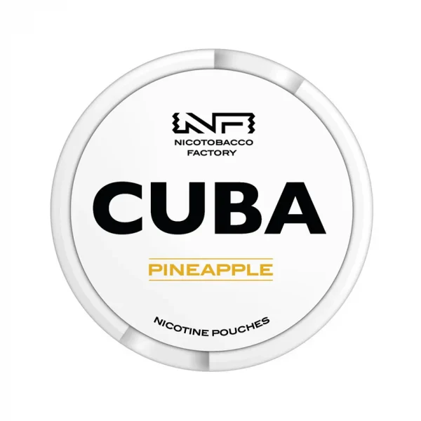 CUBA White Pineapple nicotine pouches from Nicopods.ie