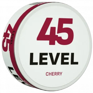 Level 45 Cherry nicotine pouches from Nicopods.ie