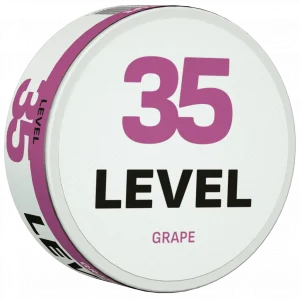 Level 35 Grape nicotine pouches from Nicopods.ie