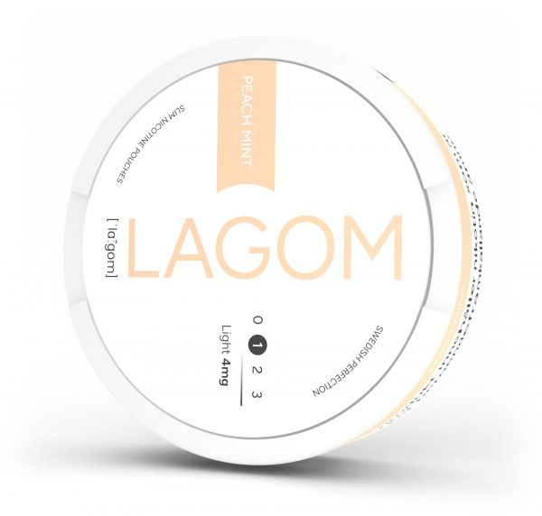 Lagom Peach Mint 4mg Nicotine Pouches