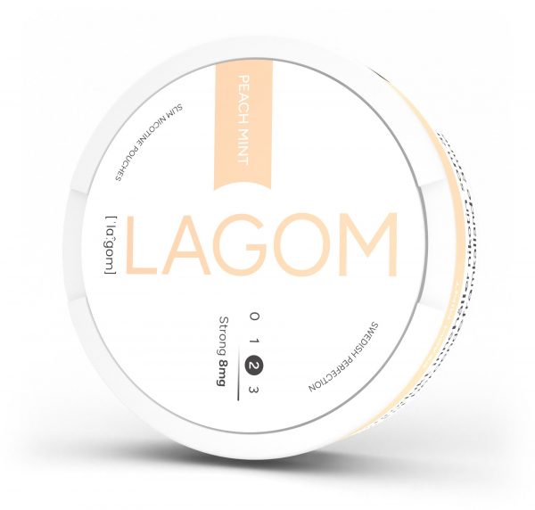 Lagom Peach Mint 8mg Nicotine Pouches