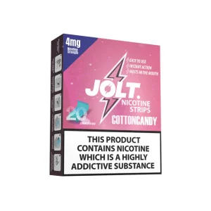 Jolt Cotton candy nicotine strips from Nicopods.ie