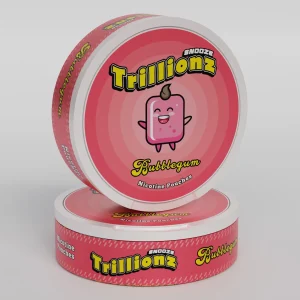 Trillionz Bubblegum snus from Nicopods.ie