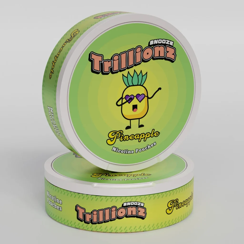 Trillionz snus of Pineapple flavour from Nicopods.ie