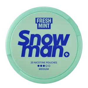 Snowman Fresh Mint nicotine pouches from Nicopods.ie