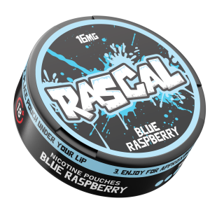 Rascal Blue Raspberry snus from Nicopods.ie