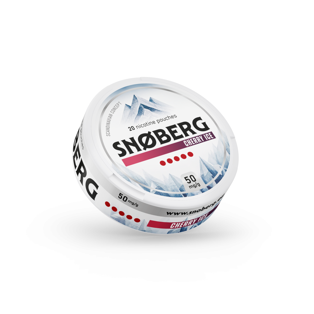 SNØBERG Cherry Ice Strong snus from Nicopods.ie, snus Ireland shop