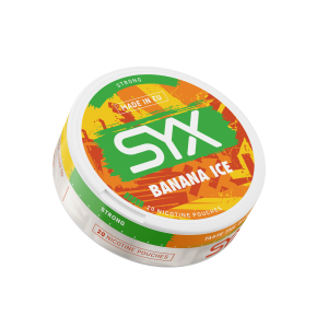 SYX Banana Ice snus Ireland from Nicopods.ie