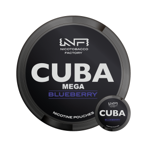 Cuba Black Blueberry Mega snus from Nicopods.ie
