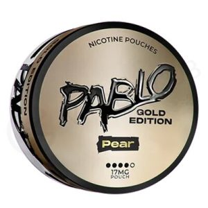 Pablo Gold Edition Pear nicotine pouch from Nicopods.ie