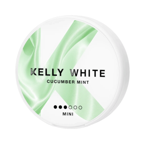 Kelly White Cucumber Mint Mini nicotine pouches from Nicopods.ie